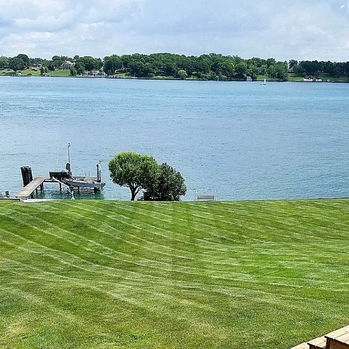 A lawn maintained by Andy's Lawn & Landscape in St. Clair, Michigan