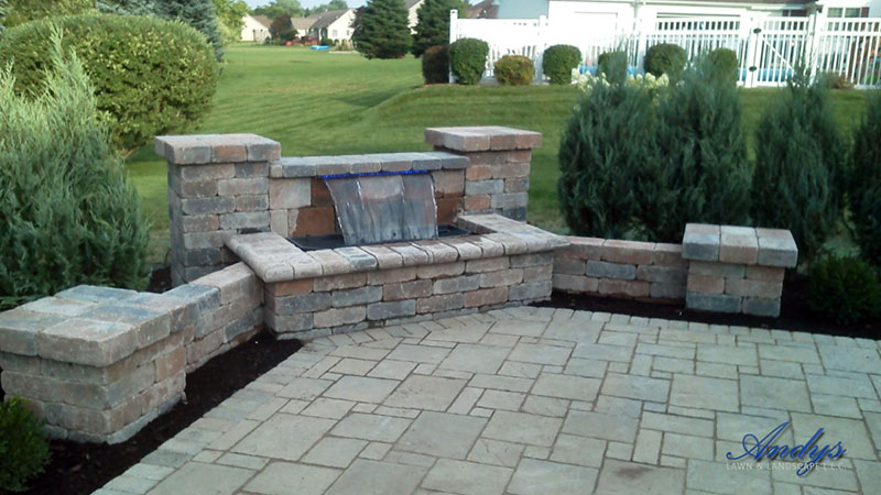 Custom Built Water Feature in St. Clair County 